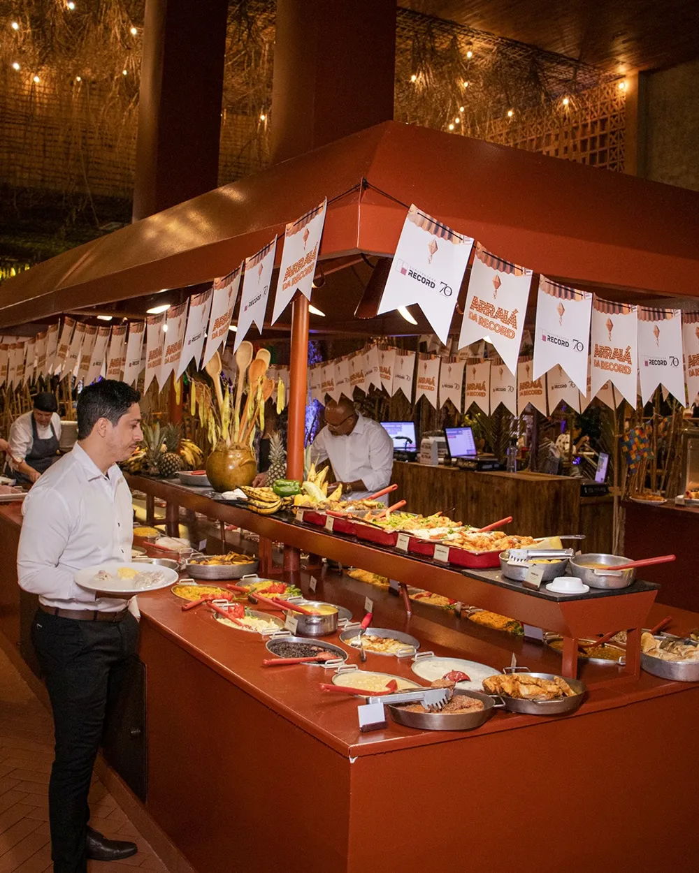 Buffet self-service da Bodega do Sertão